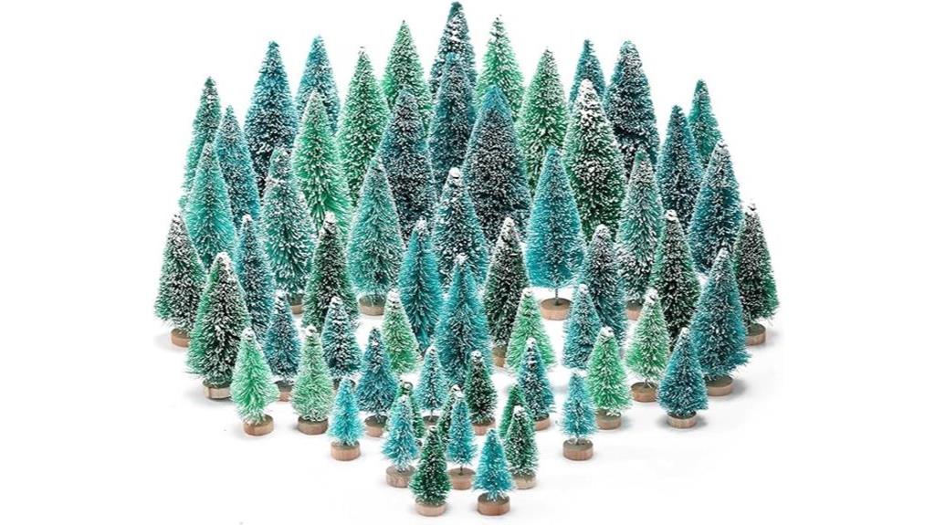 60 artificial bottle brush trees