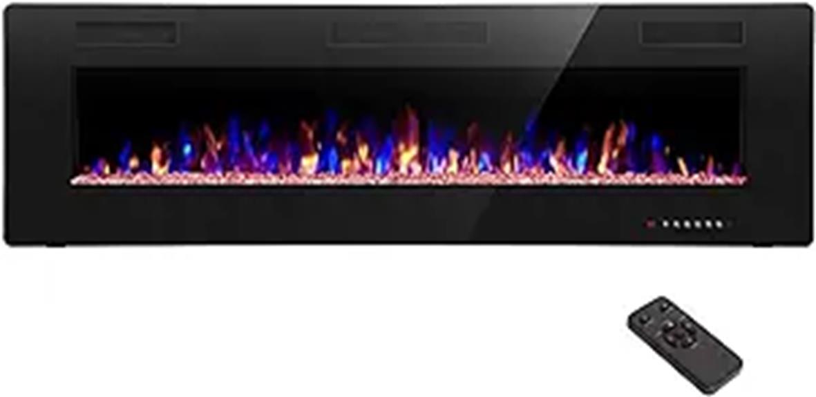 68 inch electric fireplace