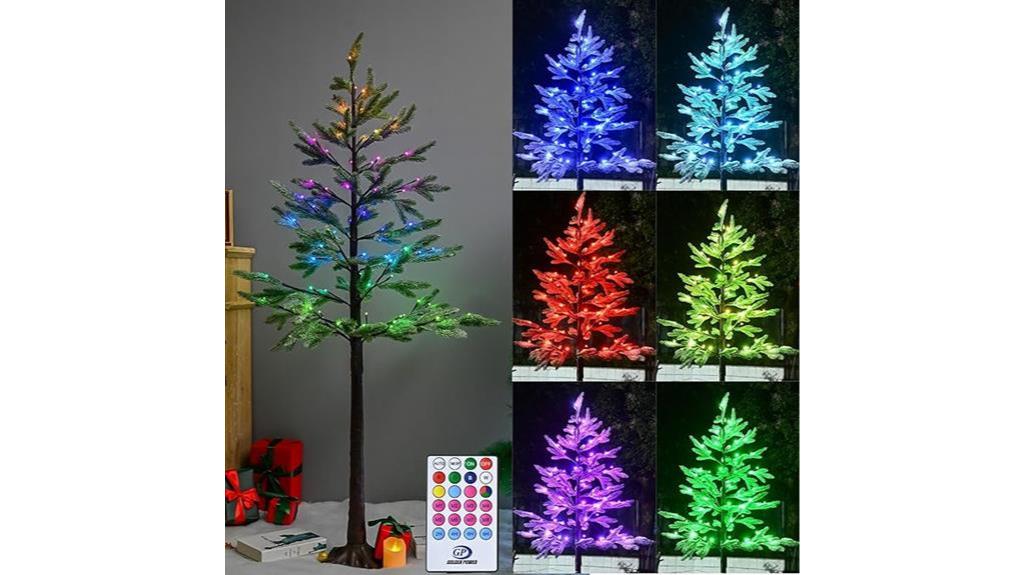 6ft remote controlled christmas tree