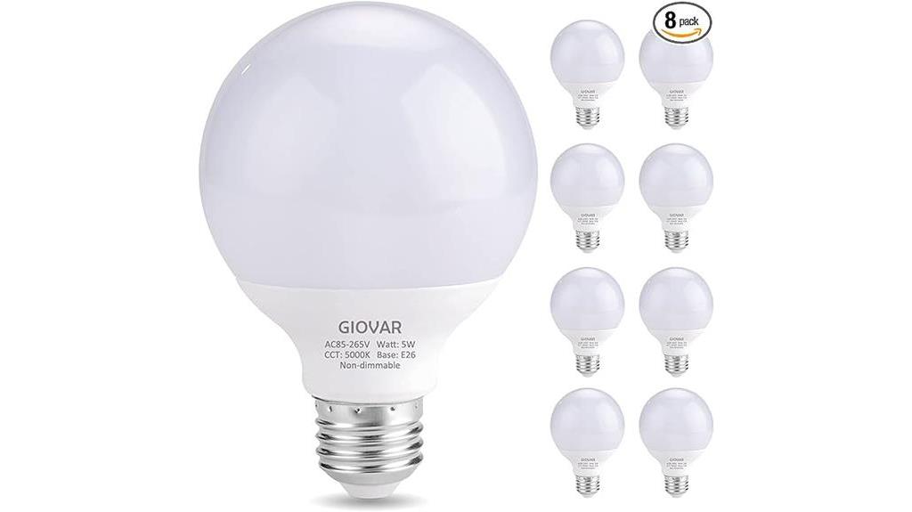 8 pack g25 led bulbs