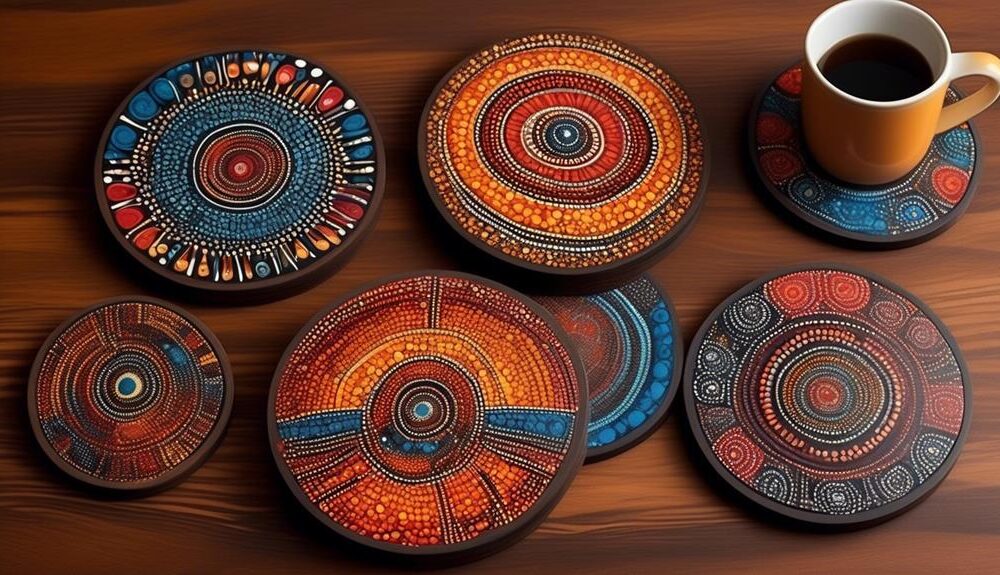aboriginal art coasters collection