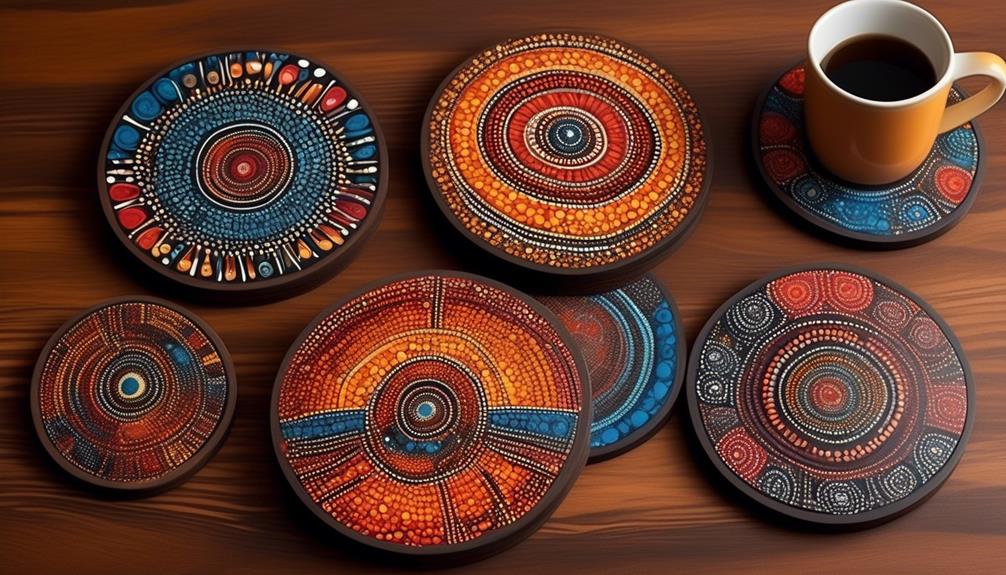 aboriginal art coasters collection