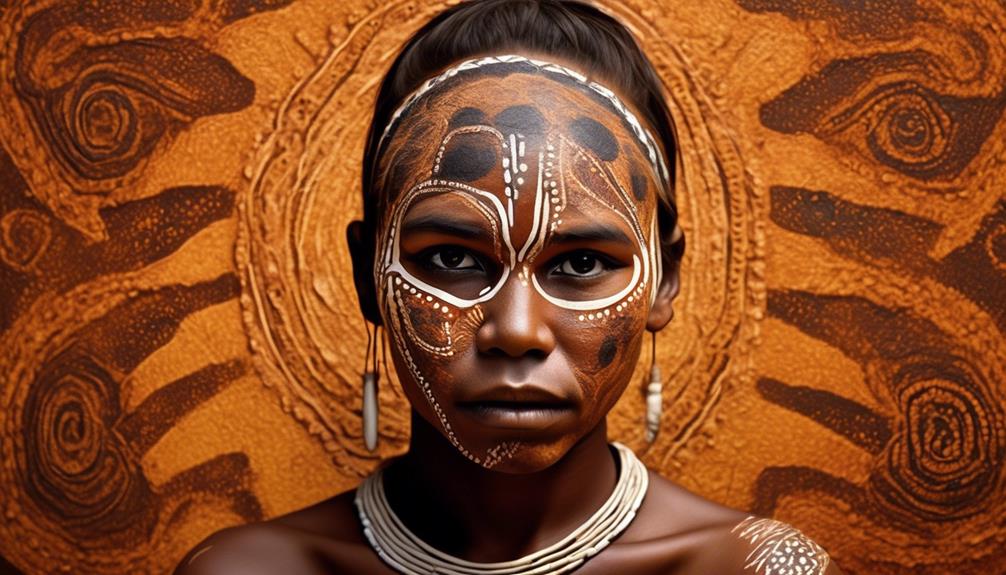 aboriginal ceremonial face painting