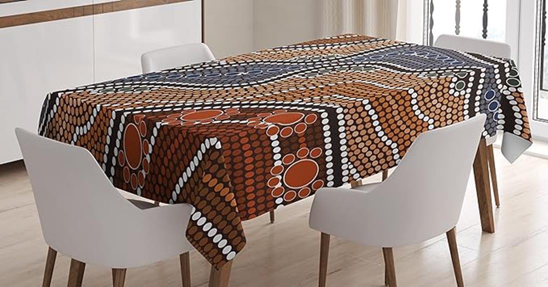 aboriginal inspired art tablecloth