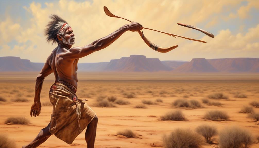 aboriginal men and boomerangs