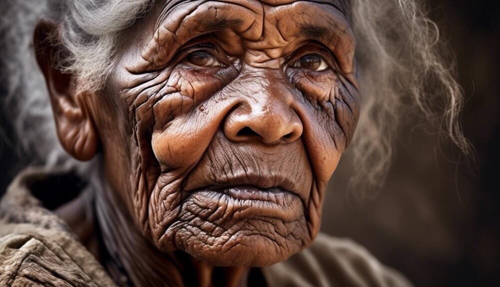 aboriginal skin tone and aging