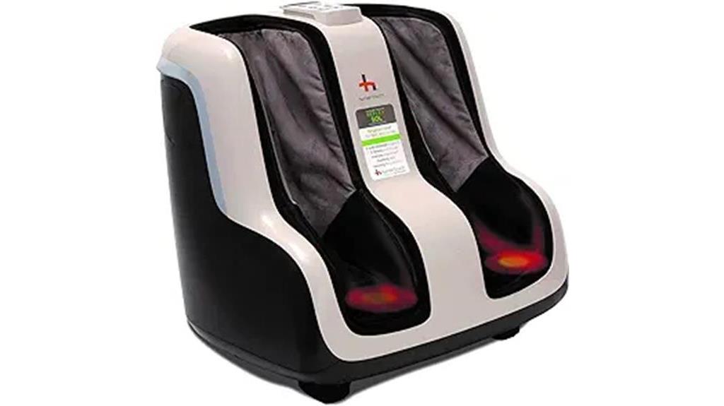 adjustable foot and calf massager with heat