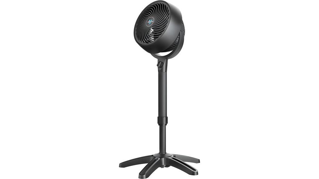 adjustable height pedestal fan