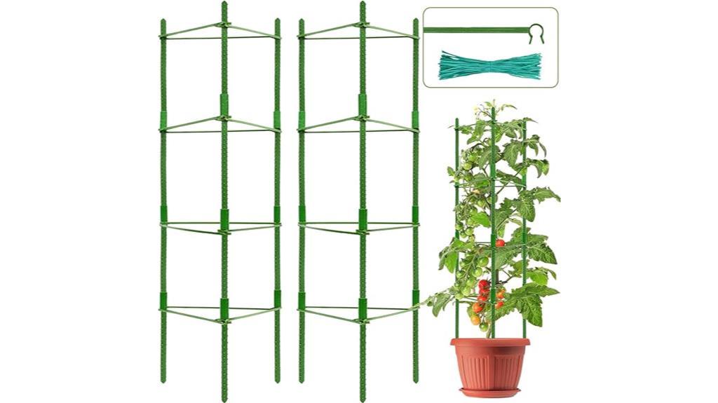 adjustable tomato cages with snap on arms