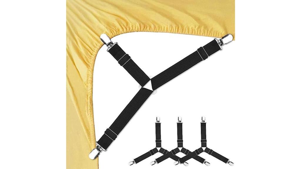 adjustable triangle bed sheet fasteners