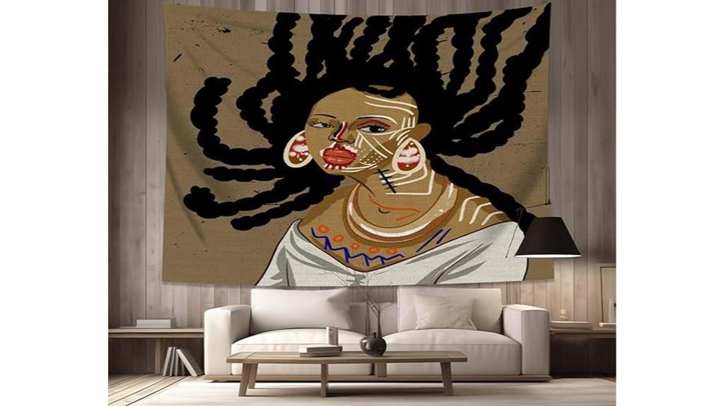 african and native american tapestry wall hanging