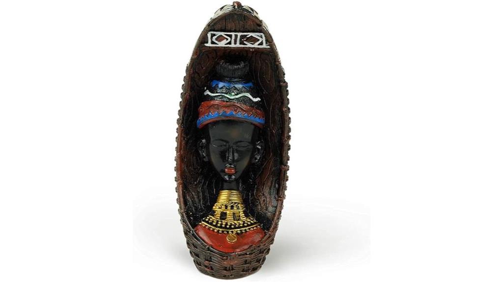 african inspired sculpture of woman