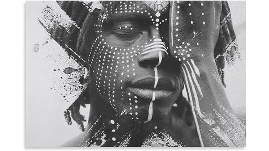 african tribal art poster