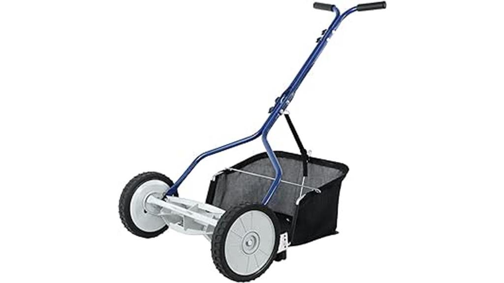 amazon basics 18 inch push reel lawn mower
