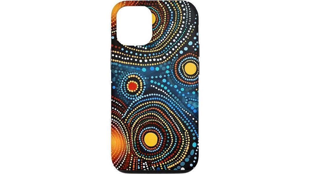 artistic australian aboriginal iphone case