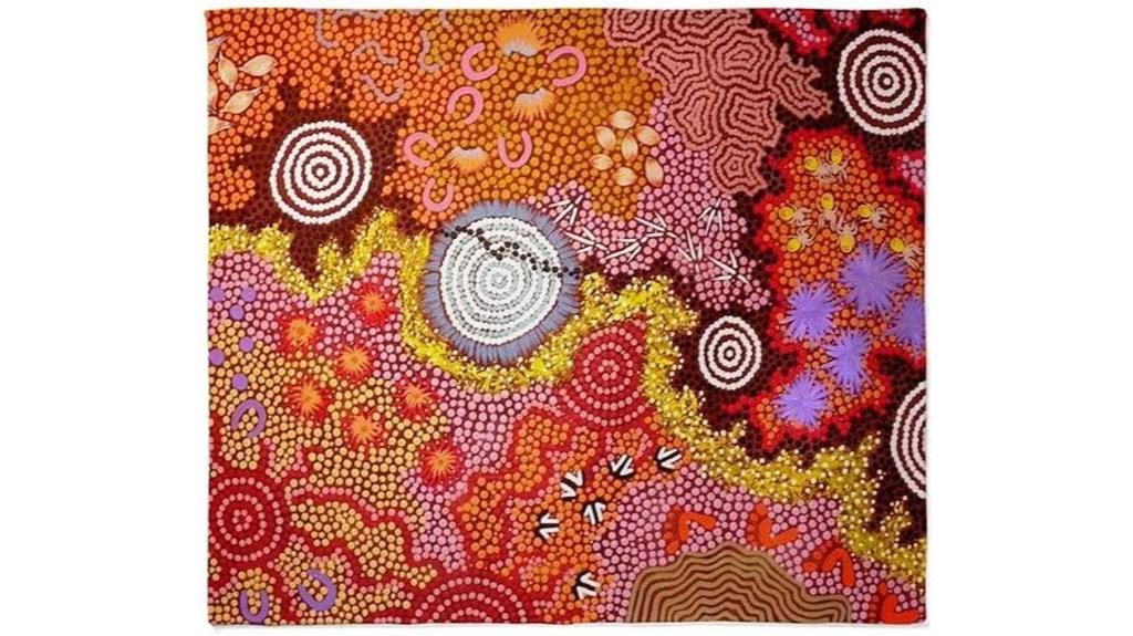 australian aboriginal art blanket