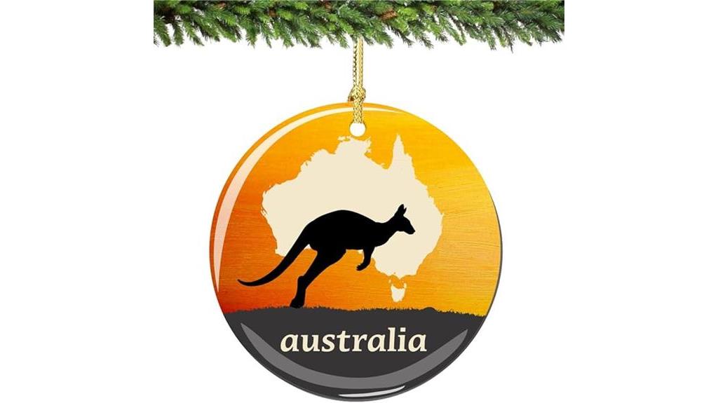 australian themed christmas ornament souvenir