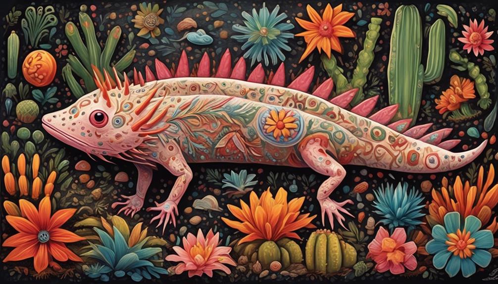 axolotl indigenous symbol of mexico