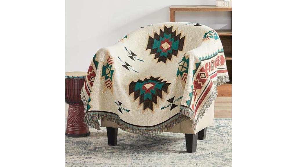 beige native american blanket