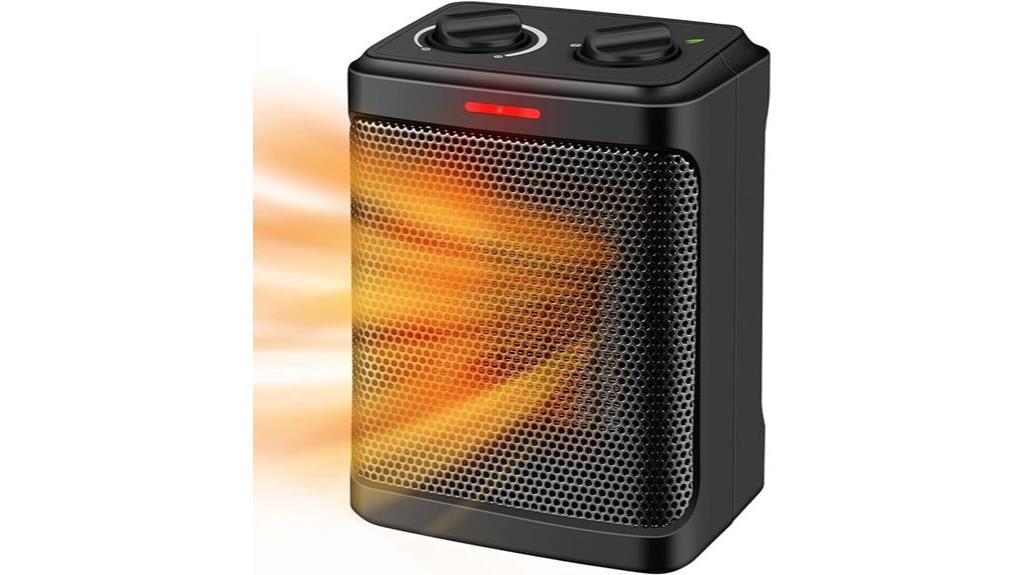 black electric space heater