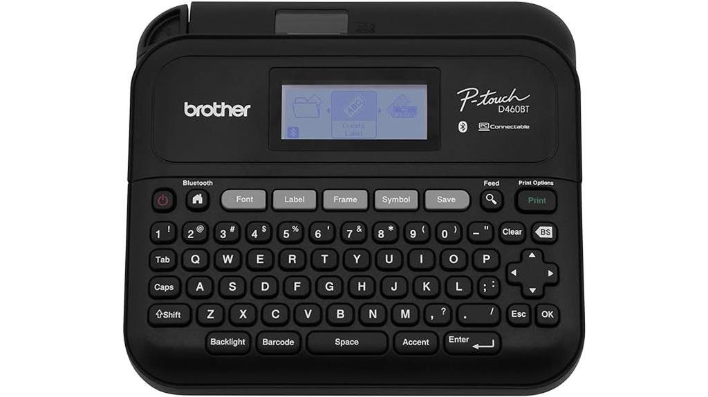 bluetooth label maker for brother p touch pt d460bt