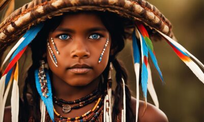 can aboriginal have blue eyes