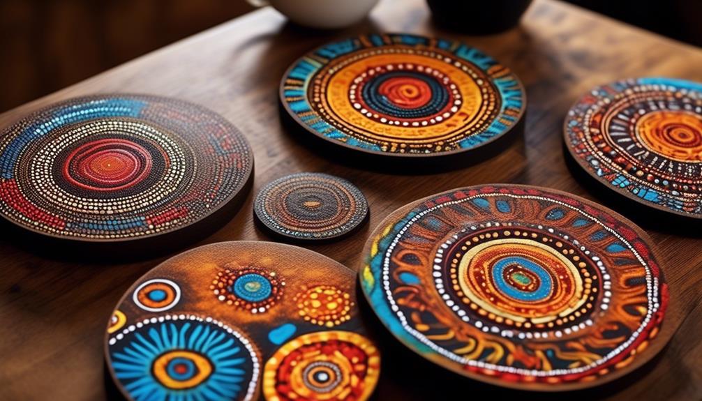 choosing aboriginal art coasters