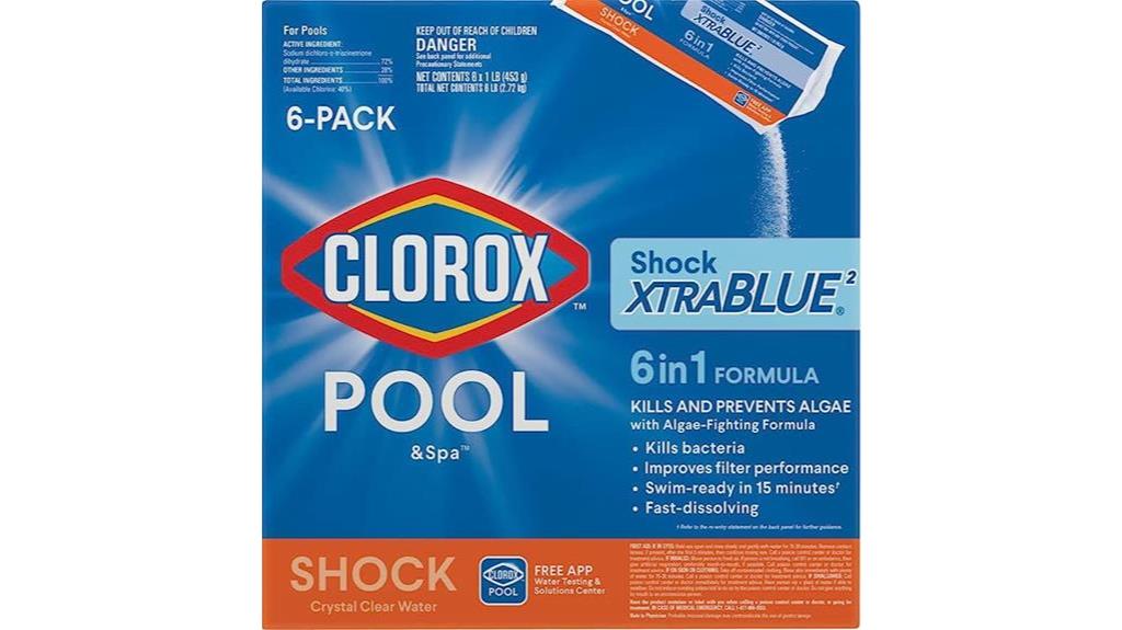 clorox pool shock 6 pack