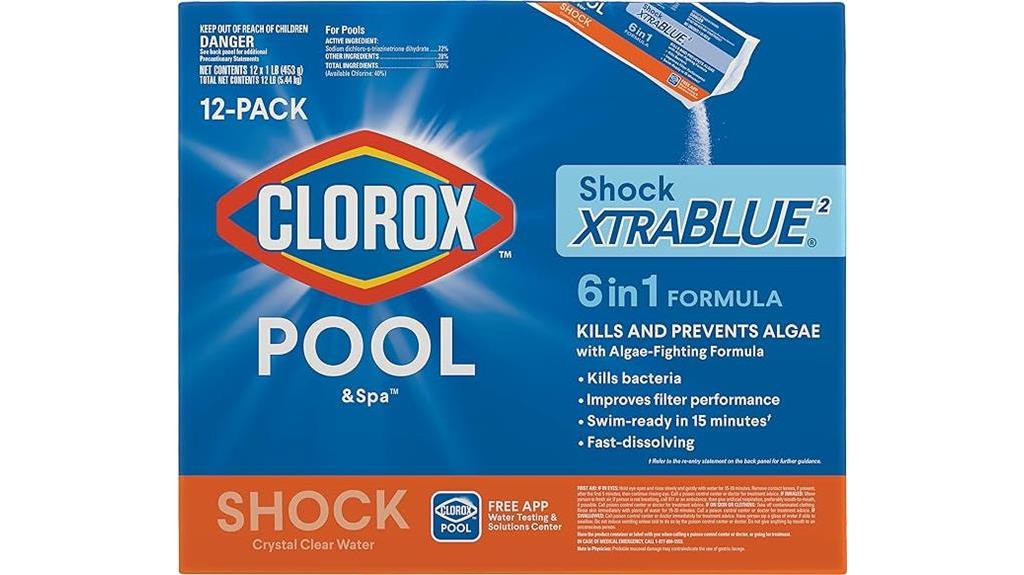clorox pool shock xtrablue