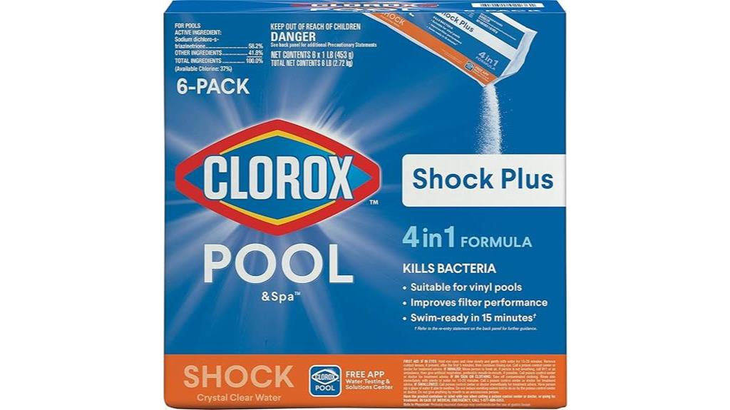 clorox shock plus 6 pack