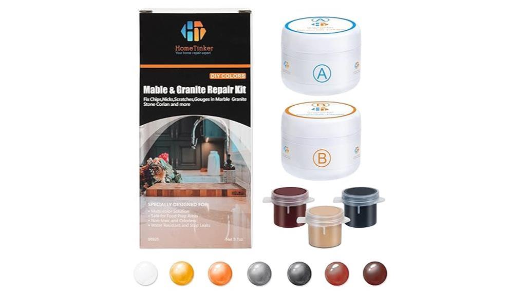 color matching granite and marble repair kits