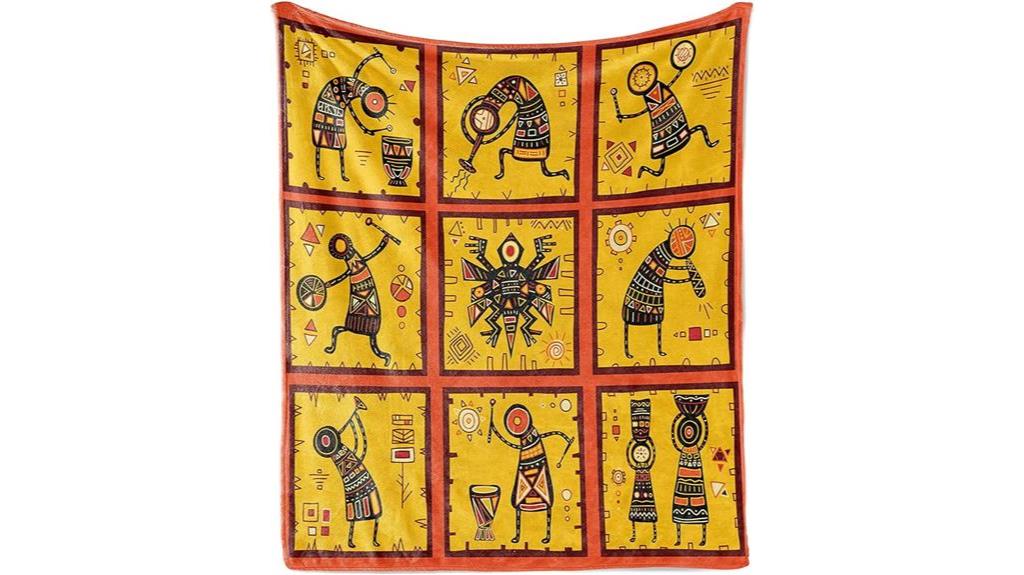 colorful aboriginal throw blanket