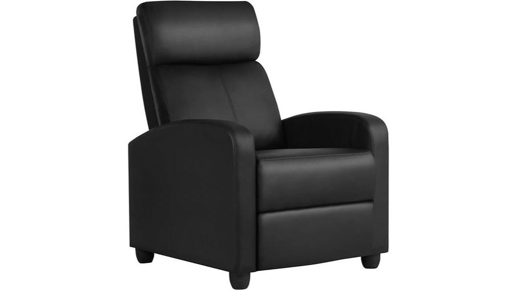 comfortable recliner with lumbar support