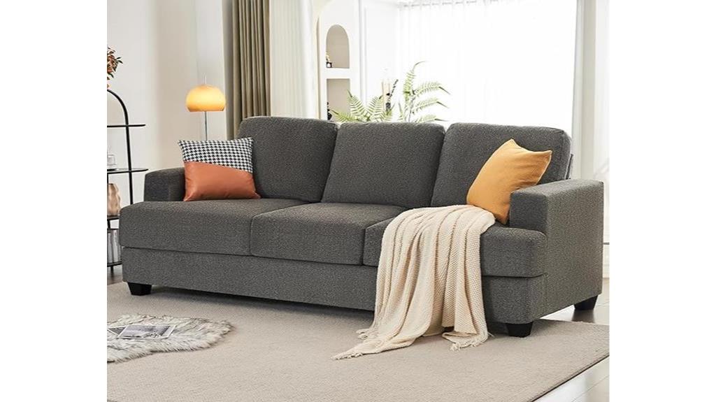 comfortable sofa for small living space