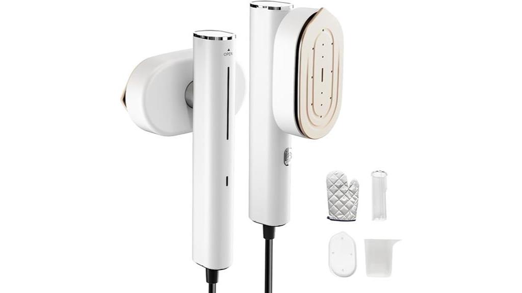 compact and efficient clothes steamer