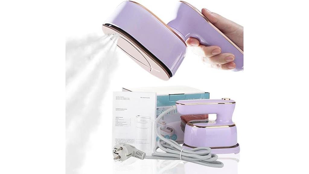 compact and portable clothing steamer