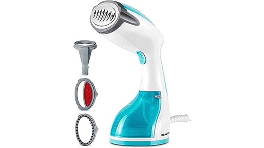 compact and powerful clothes steamer