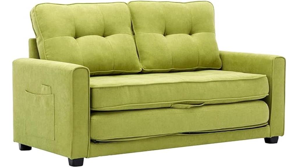 convertible loveseat with pull out bed