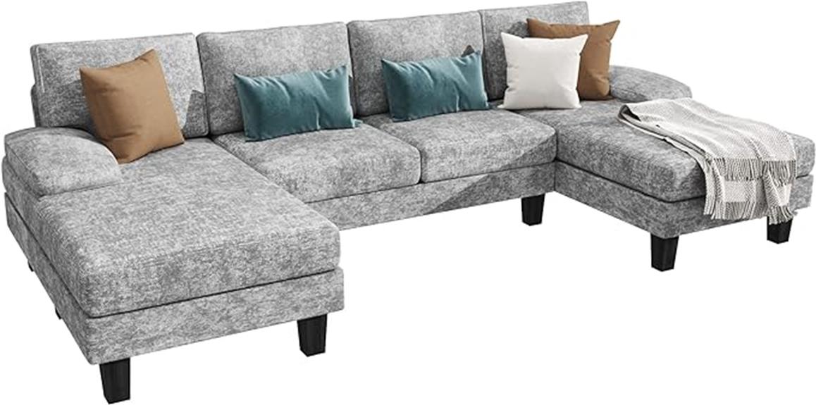convertible sectional sofa grey