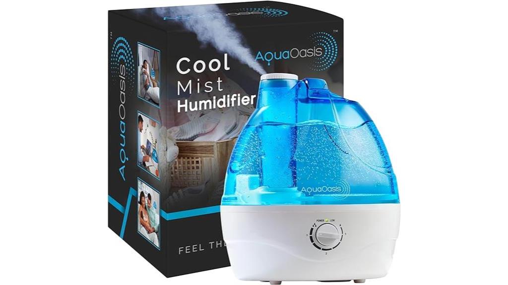 cool mist humidifier with 2 2l water tank