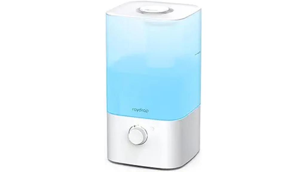 cool mist humidifier with essential oil diffuser
