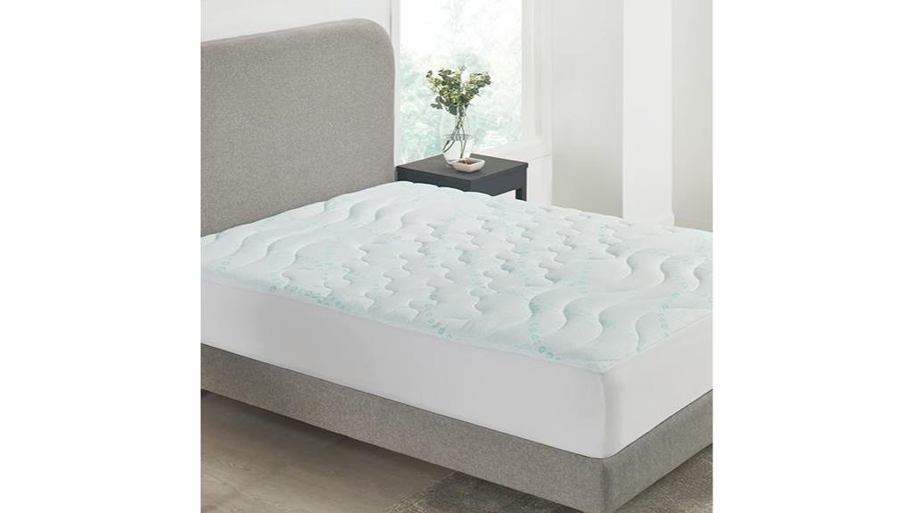 cooling mattress pad for queen size bed