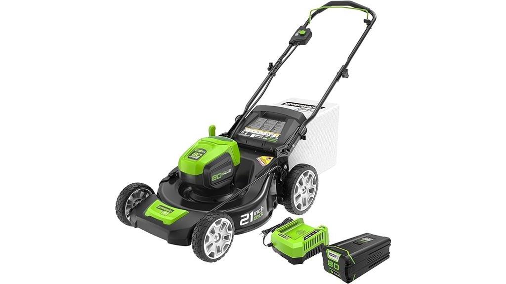 cordless battery powered lawn mower