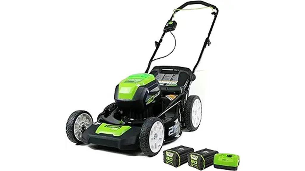 cordless lawn mower with batteries