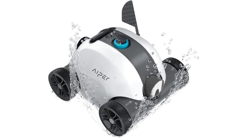 cordless pool cleaner with self parking technology