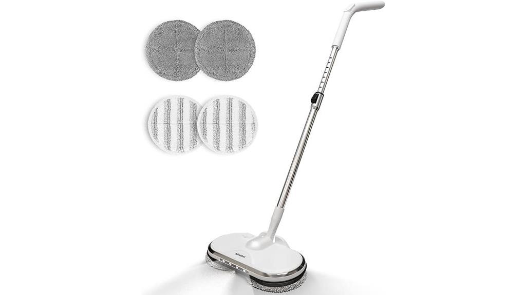 cordless spin mop with led headlight