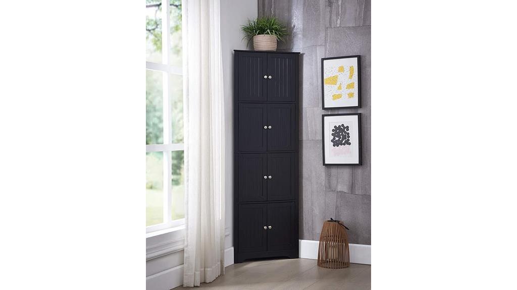 corner pantry cabinet with storage