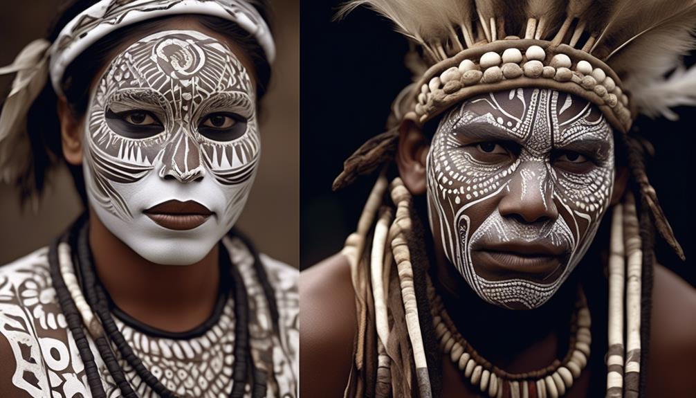 cultural fusion through face paint