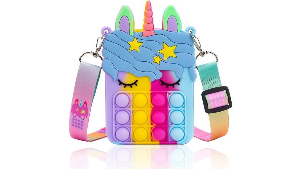 cute unicorn themed girls purse