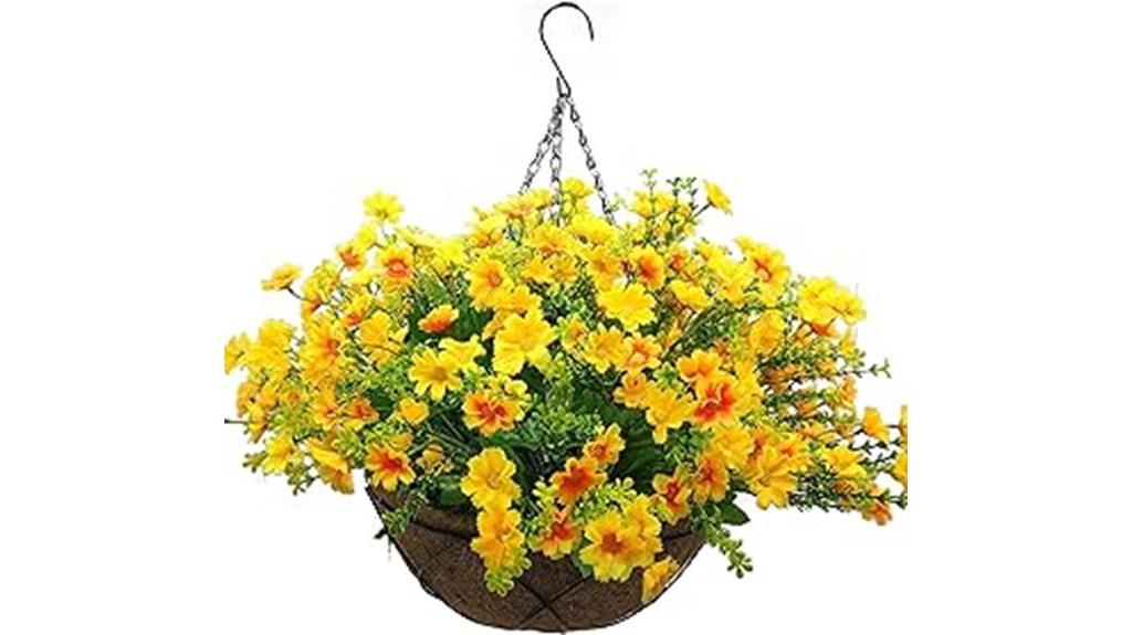 decorative artificial hanging flowers